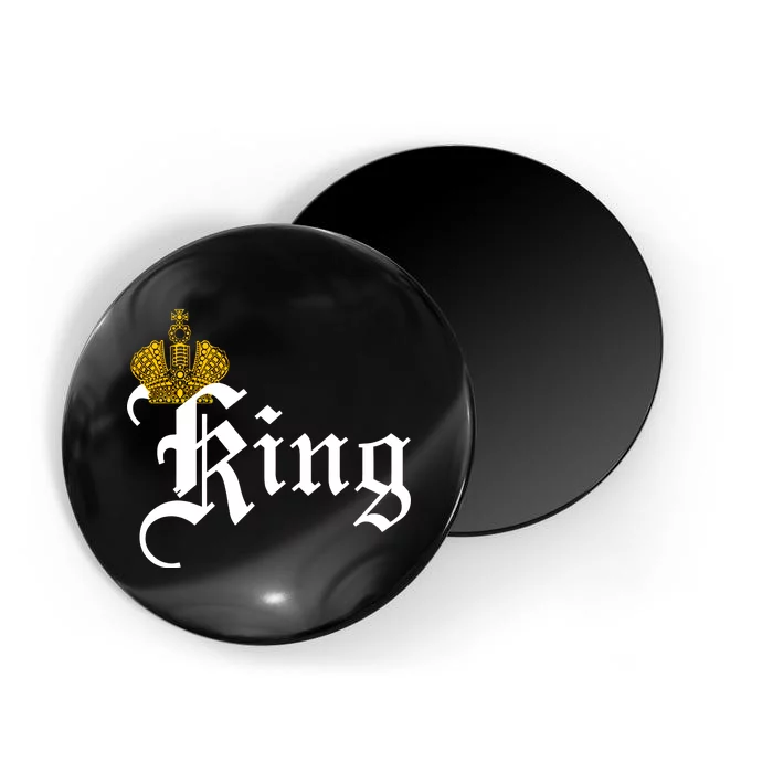 King Crown Old English Logo Magnet