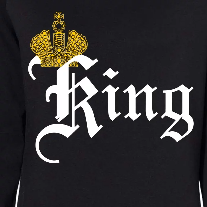 King Crown Old English Logo Womens California Wash Sweatshirt