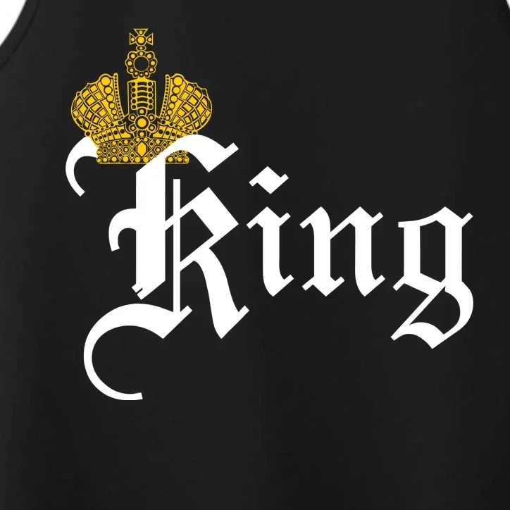 King Crown Old English Logo Performance Tank