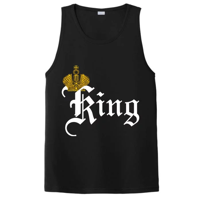 King Crown Old English Logo Performance Tank