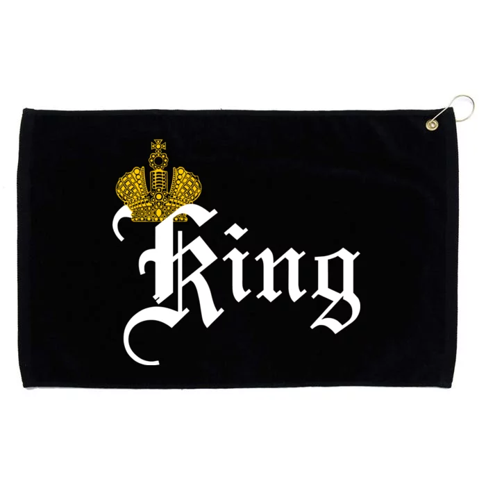 King Crown Old English Logo Grommeted Golf Towel