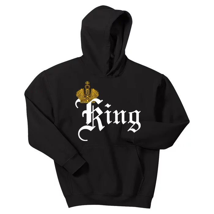 King Crown Old English Logo Kids Hoodie