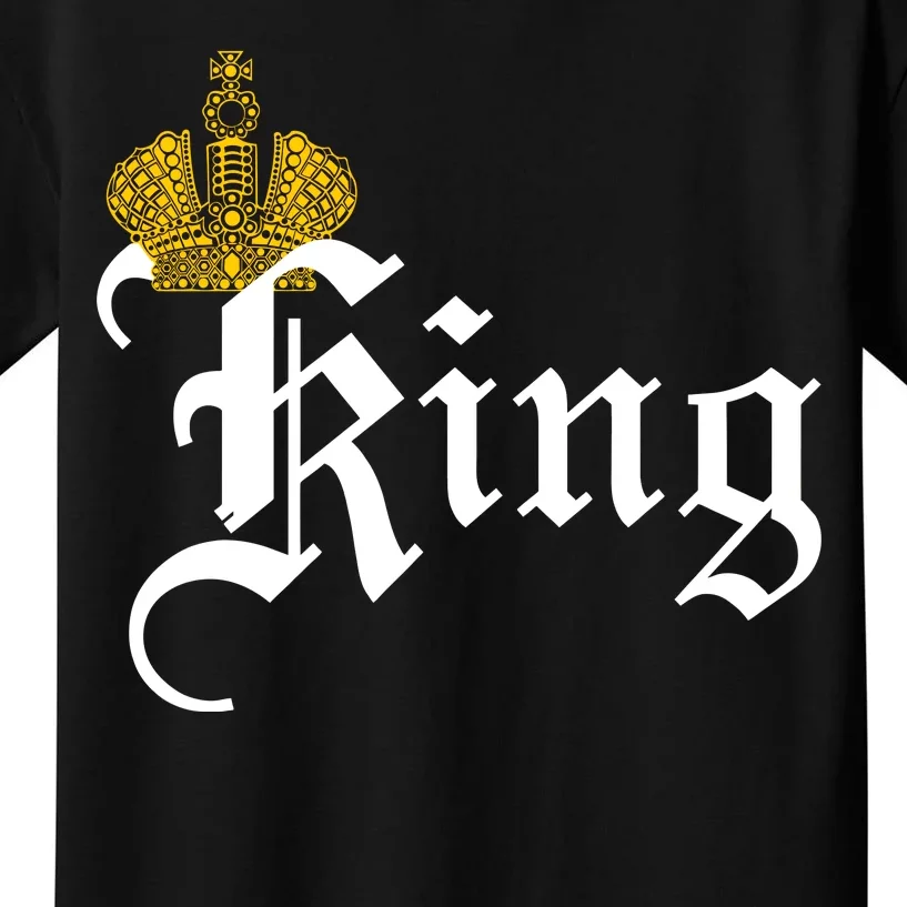 King Crown Old English Logo Kids T-Shirt