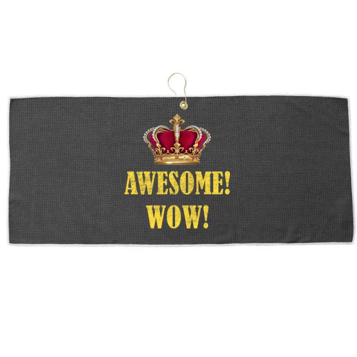 King George Awesome Wow Found Father Hamilton Large Microfiber Waffle Golf Towel