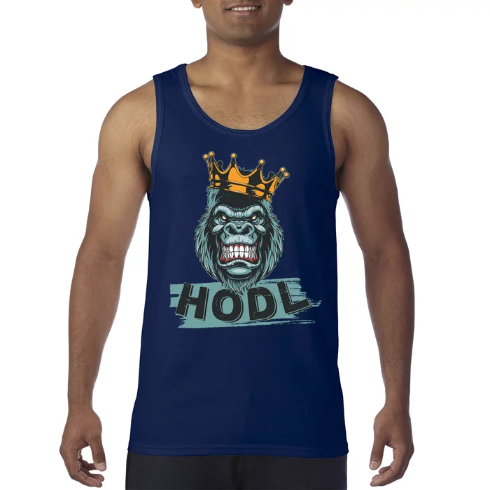 King Gorilla Apes HODL Wall Street Stock Market Tank Top