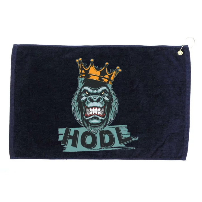 King Gorilla Apes HODL Wall Street Stock Market Grommeted Golf Towel