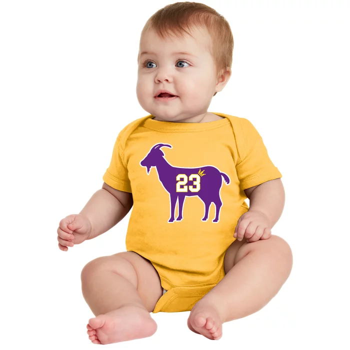 King LA Bron The Goat 23 Basketball Baby Bodysuit