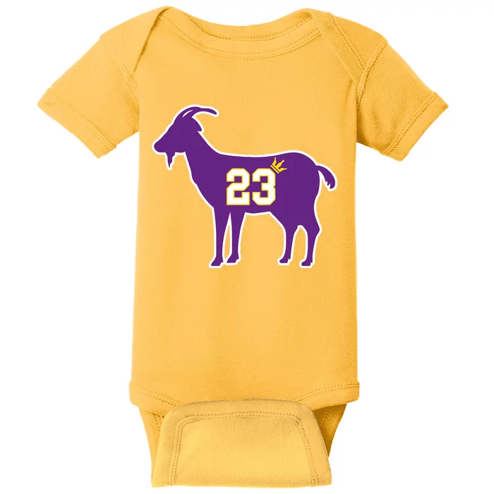 King LA Bron The Goat 23 Basketball Baby Bodysuit