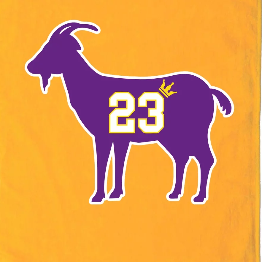 King LA Bron The Goat 23 Basketball Platinum Collection Golf Towel