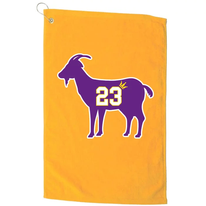 King LA Bron The Goat 23 Basketball Platinum Collection Golf Towel