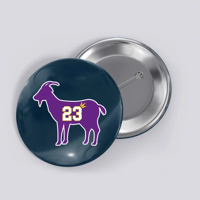 King LA Bron The Goat 23 Basketball Button