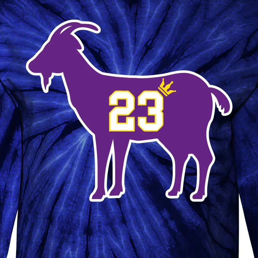 King LA Bron The Goat 23 Basketball Tie-Dye Long Sleeve Shirt