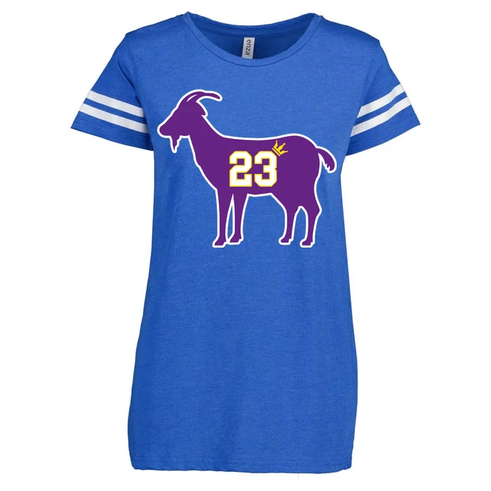 King LA Bron The Goat 23 Basketball Enza Ladies Jersey Football T-Shirt