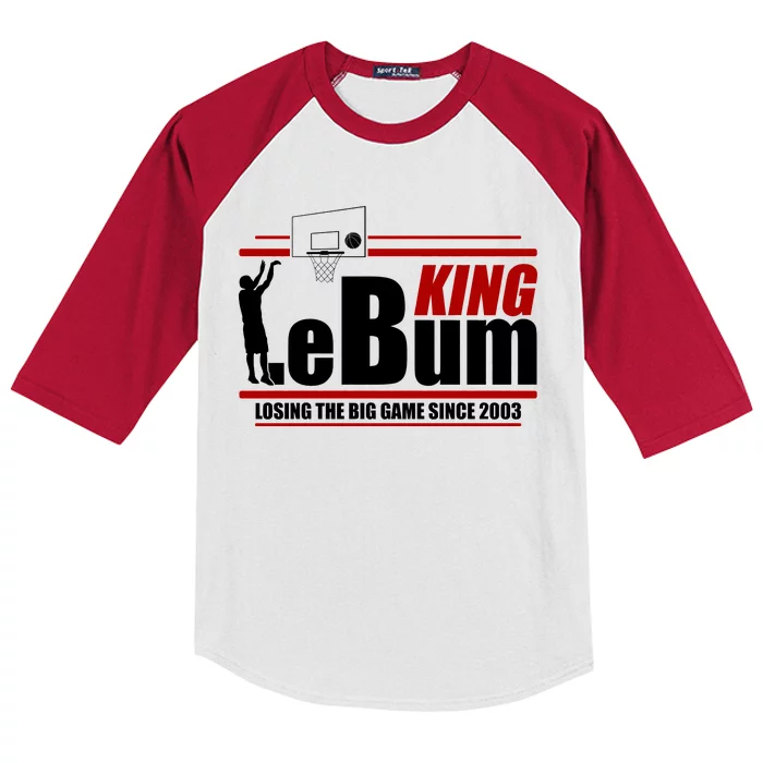 King LeBum Losing The Big Game Since 2003 Kids Colorblock Raglan Jersey