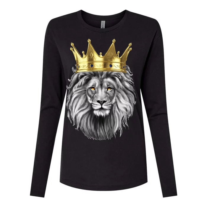 King Of Lions Womens Cotton Relaxed Long Sleeve T-Shirt