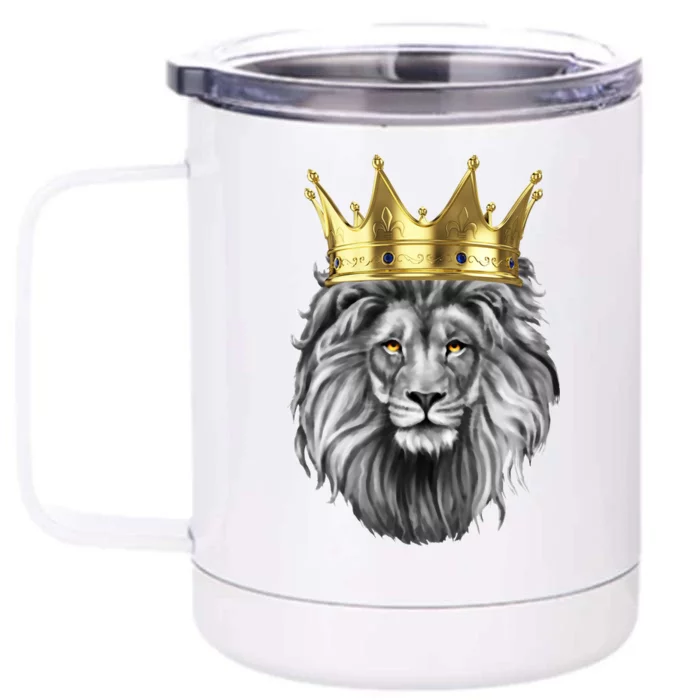 King Of Lions Front & Back 12oz Stainless Steel Tumbler Cup