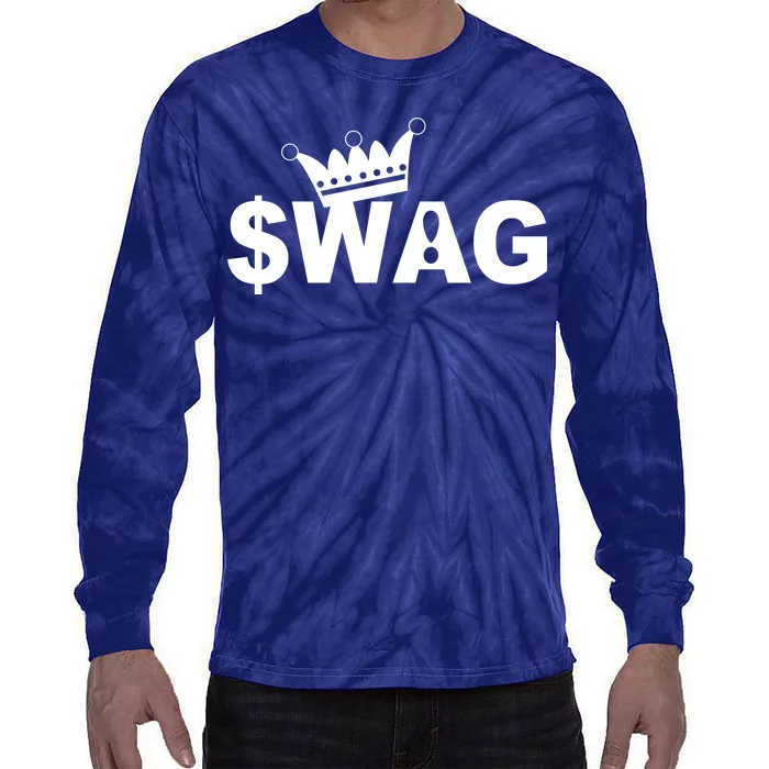 King Of Swag Tie-Dye Long Sleeve Shirt