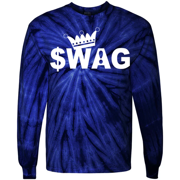 King Of Swag Tie-Dye Long Sleeve Shirt