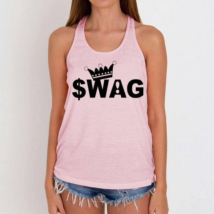 King Of Swag Women's Knotted Racerback Tank