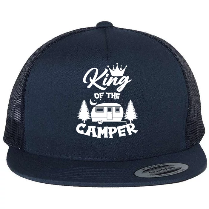 King Of The Camper Flat Bill Trucker Hat