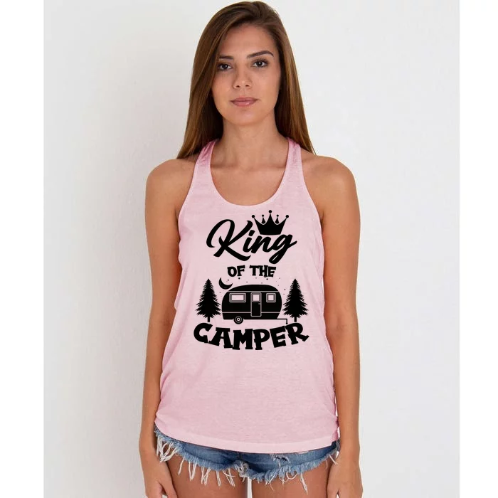 King Of The Camper Women's Knotted Racerback Tank