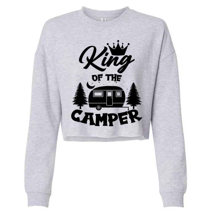 King Of The Camper Cropped Pullover Crew