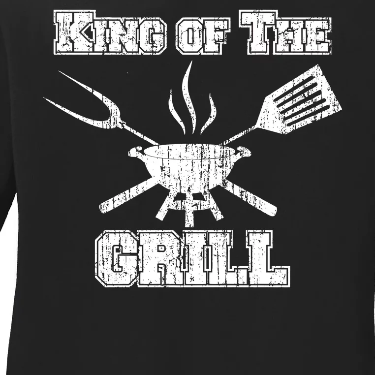 King Of The Grill Ladies Long Sleeve Shirt