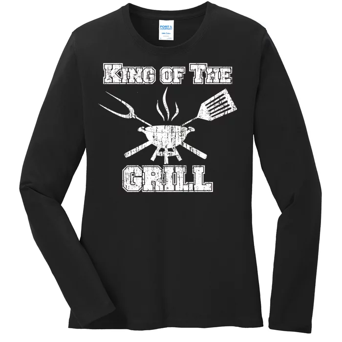 King Of The Grill Ladies Long Sleeve Shirt