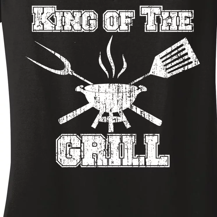 King Of The Grill Women's V-Neck T-Shirt