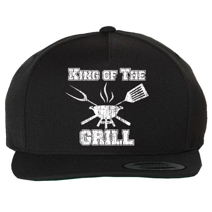 King Of The Grill Wool Snapback Cap