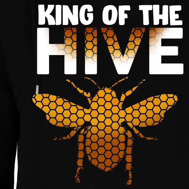 King Of The Hive Womens Funnel Neck Pullover Hood