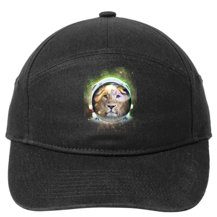 King Of The Universe Lion Space Astronaut Helmet 7-Panel Snapback Hat