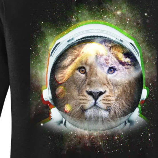 King Of The Universe Lion Space Astronaut Helmet Women's Pullover Hoodie