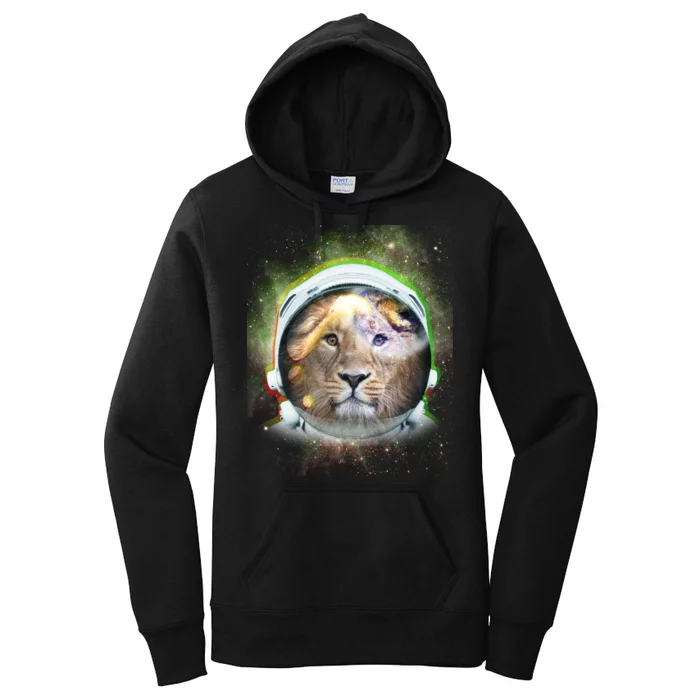 King Of The Universe Lion Space Astronaut Helmet Women's Pullover Hoodie