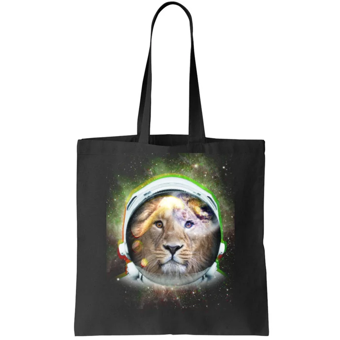 King Of The Universe Lion Space Astronaut Helmet Tote Bag