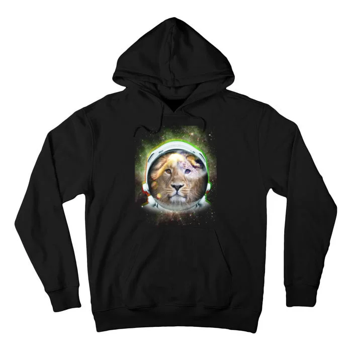 King Of The Universe Lion Space Astronaut Helmet Tall Hoodie