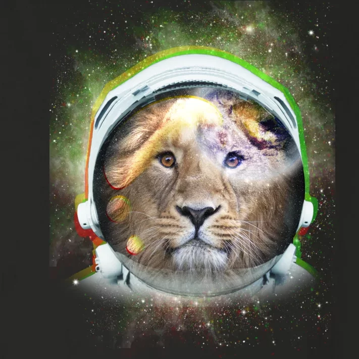 King Of The Universe Lion Space Astronaut Helmet Toddler Long Sleeve Shirt