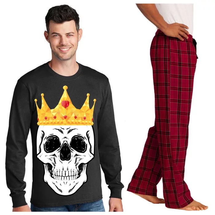 King Skull Long Sleeve Pajama Set