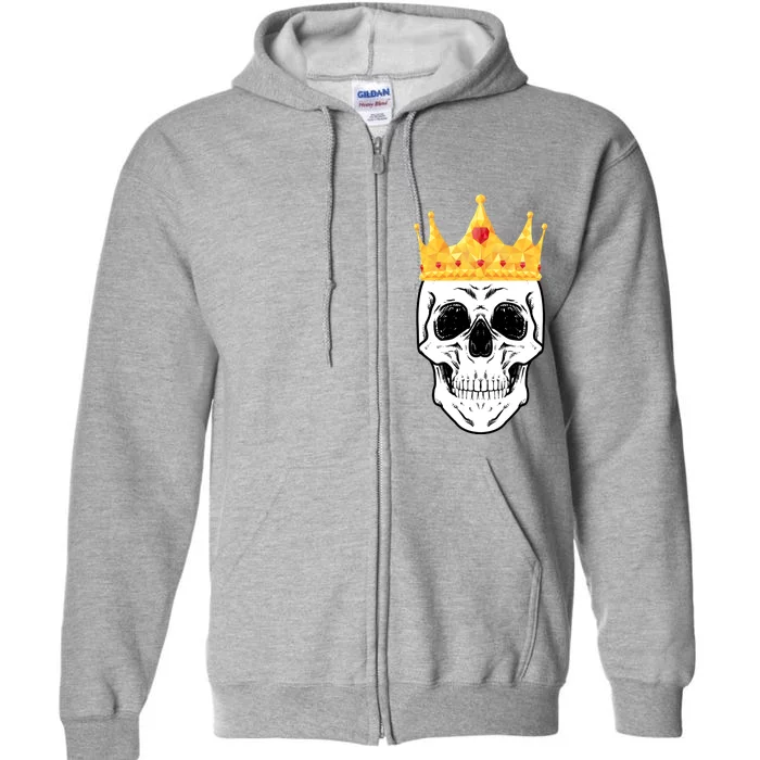 King Skull Full Zip Hoodie