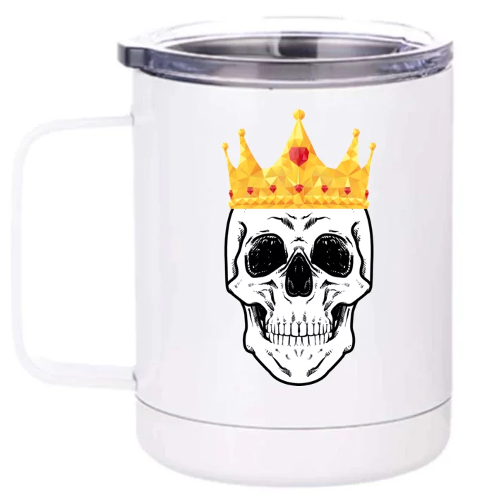 King Skull Front & Back 12oz Stainless Steel Tumbler Cup