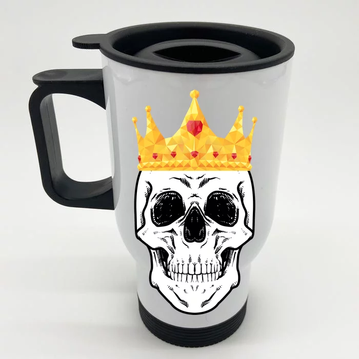 King Skull Front & Back Stainless Steel Travel Mug