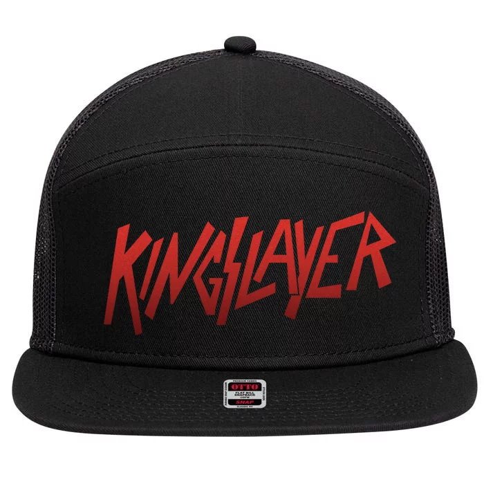 Kingslayer Funny King Slayer 7 Panel Mesh Trucker Snapback Hat