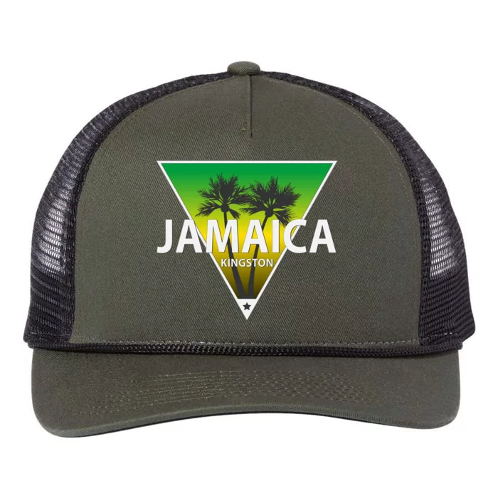 Kingston Jamaica Retro Rope Trucker Hat Cap