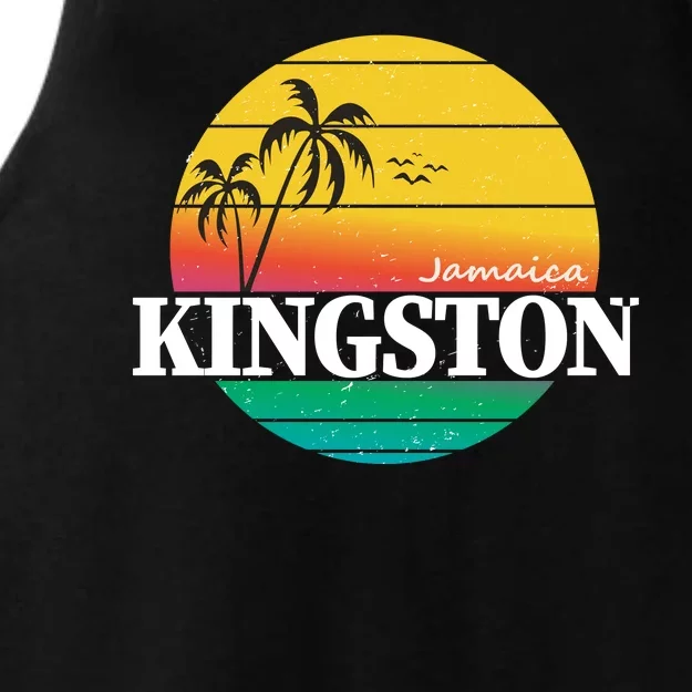 Kingston Jamaica Retro Ladies Tri-Blend Wicking Tank