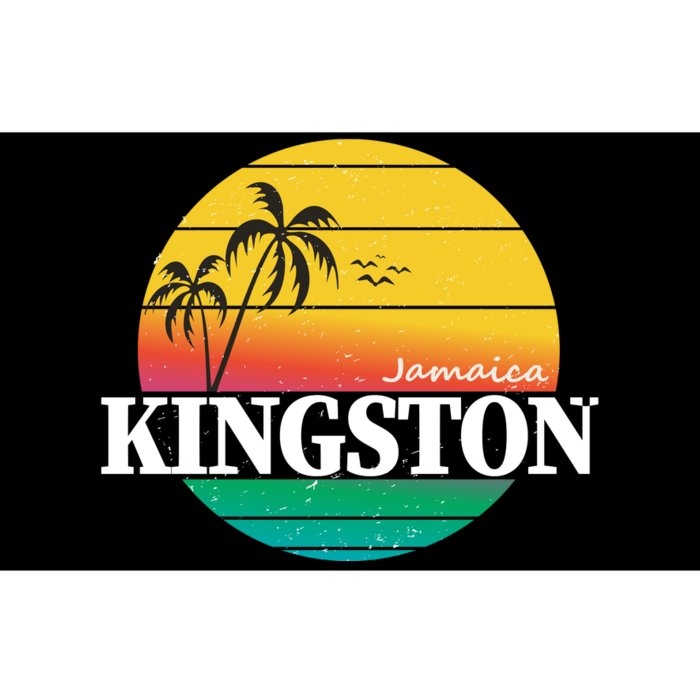 Kingston Jamaica Retro Bumper Sticker