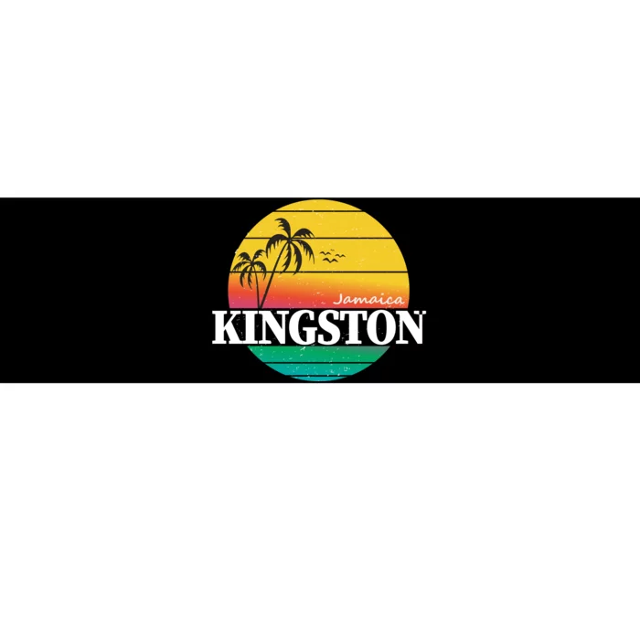 Kingston Jamaica Retro Bumper Sticker