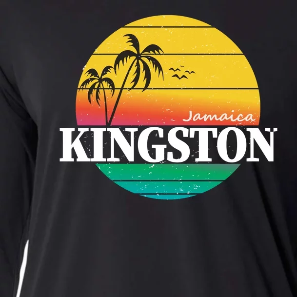 Kingston Jamaica Retro Cooling Performance Long Sleeve Crew