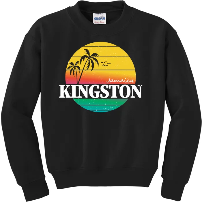 Kingston Jamaica Retro Kids Sweatshirt