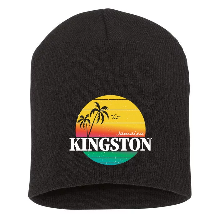 Kingston Jamaica Retro Short Acrylic Beanie