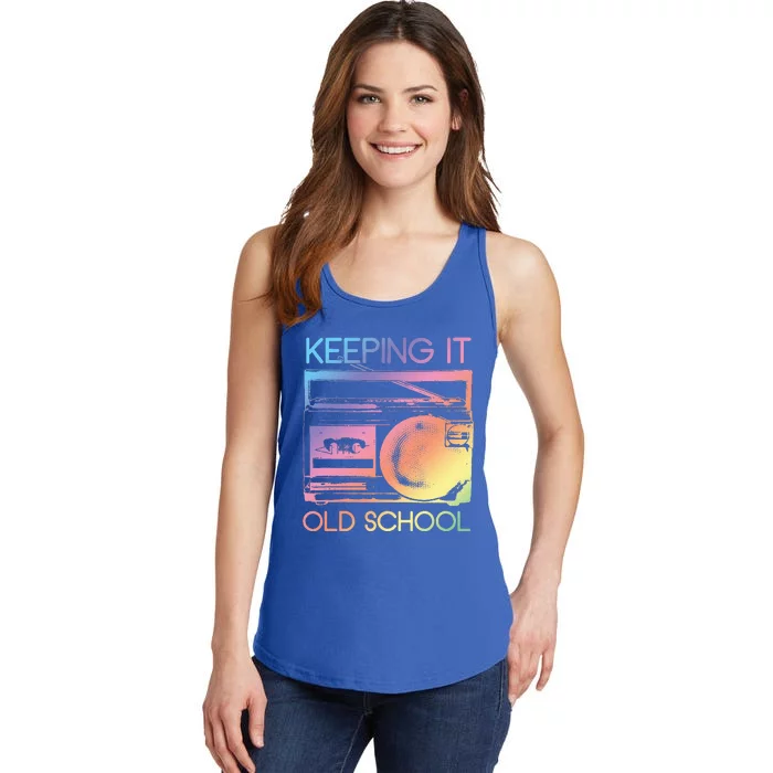 Keeping It Old School Retro 80s 90s Ladies Essential Tank